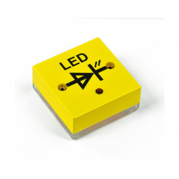 Magnetbaustein compact LED rot, Leuchtdiode rot