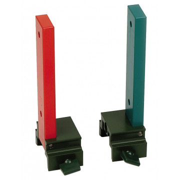 Magnetträger, rot-grün, zur Halterung für Magnete oder Eisenkerne