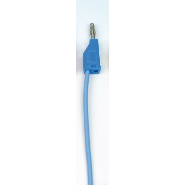 Verbindungsleitung, 15 cm, blau, Messleitung,Experimentierkabel