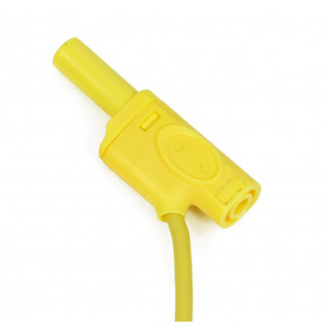 Sicherheits-Messleitung, gelb, 100 cm, Experimentierkabel